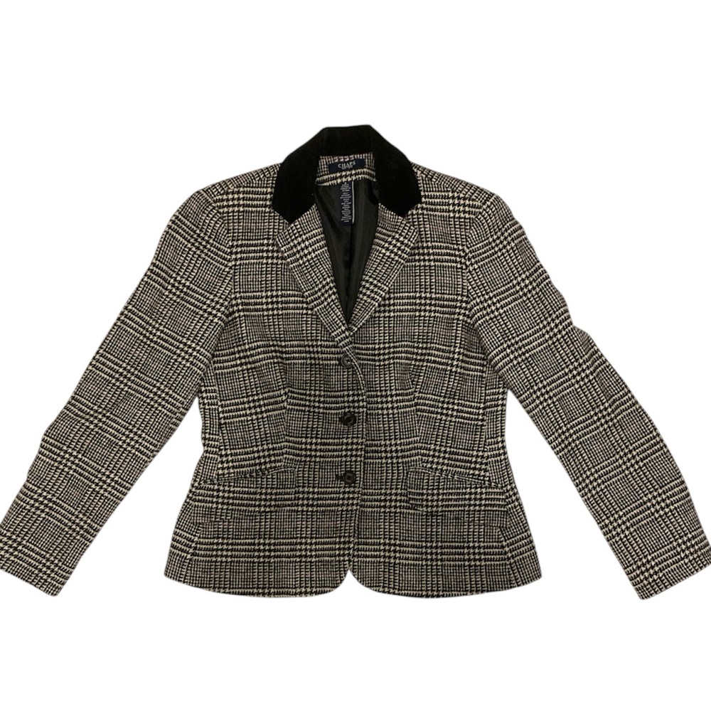 Vintage Chaps Wool Blend Fitted Blazer